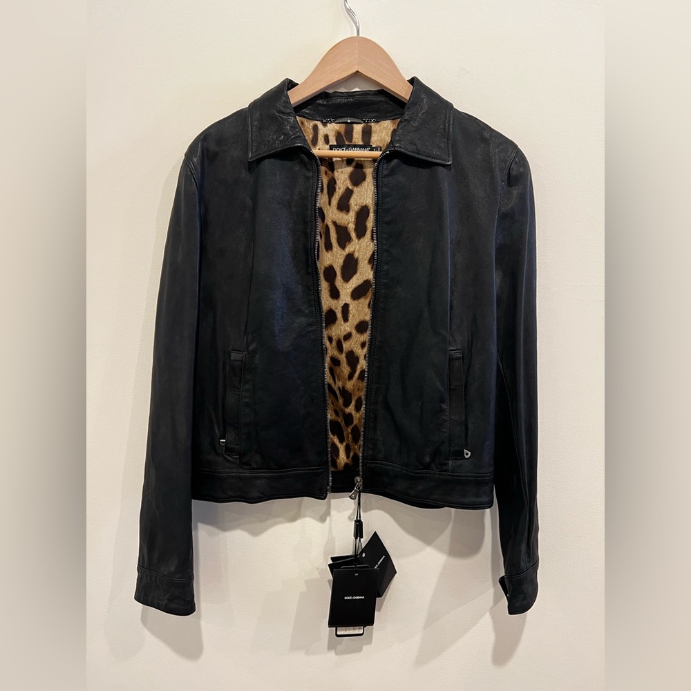 Dolce and Gabbana leather jacket